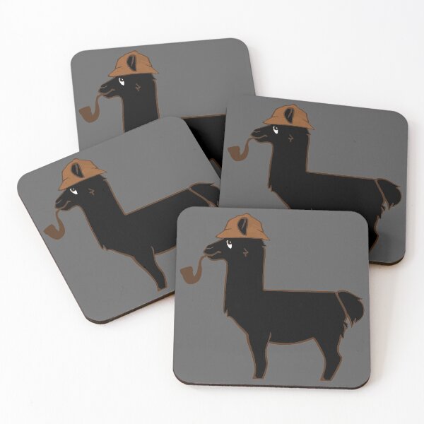 Item preview, The Great Llama Detective (Black) designed and sold by CrimeLab.