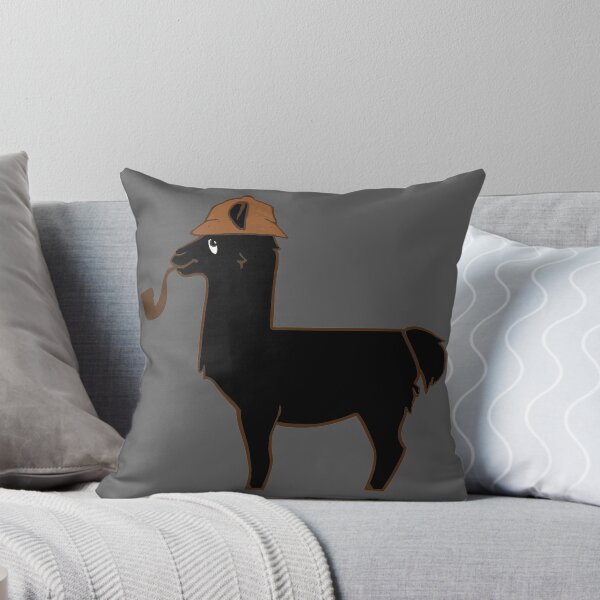 Item preview, The Great Llama Detective (Black) designed and sold by CrimeLab.