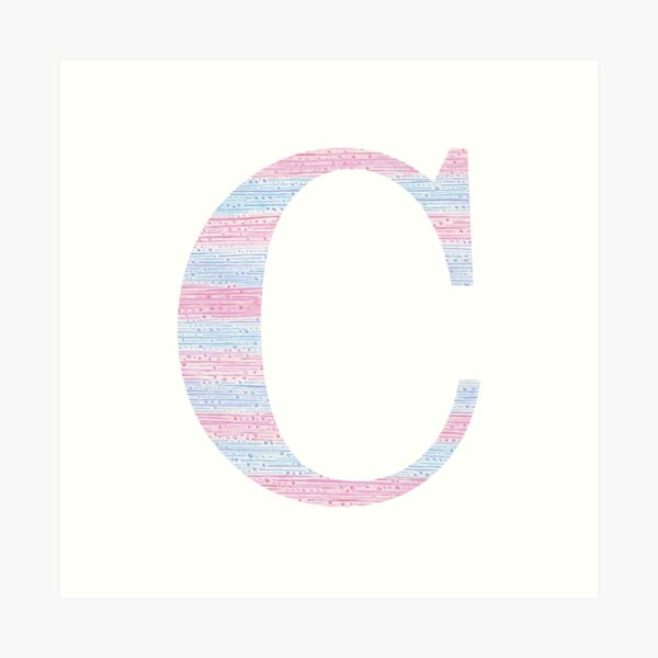 Light Pink Letter C | Sticker