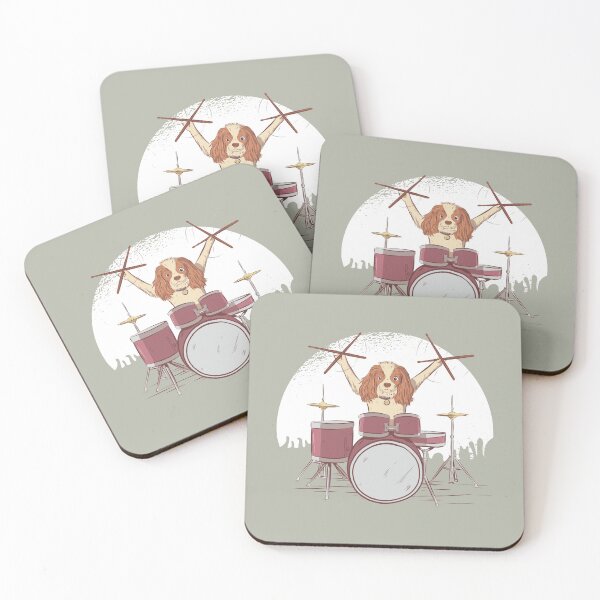 Item preview, English Cocker Spaniel Drummer Dog designed and sold by Cute and Funny Animal Art Designs.