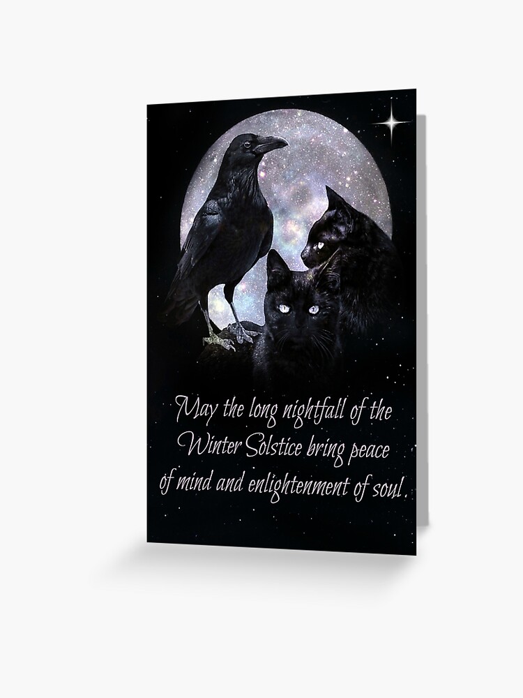 Pagan/Wicca/Gothic Merlin Blank Greeting Card Crystal Ball 