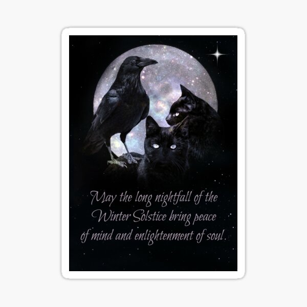 Item preview, Gothic Pagan Wicca Winter Solstice Blessing designed and sold by Stephanie Laird.