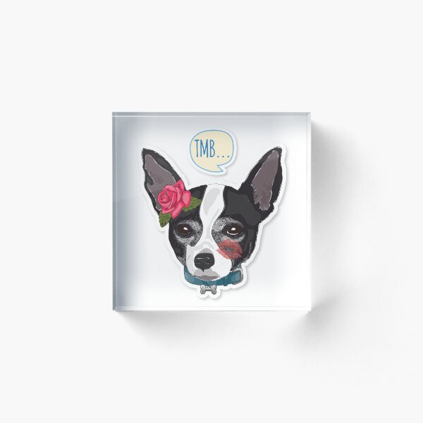 Cutie Canine Chihuahua "TMB" Acrylic Block