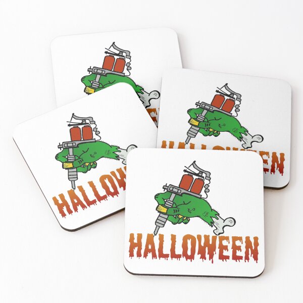 Item preview, Happy Halloween - scary horror monster tattoo - bright products designed and sold by Marcel Wirth.