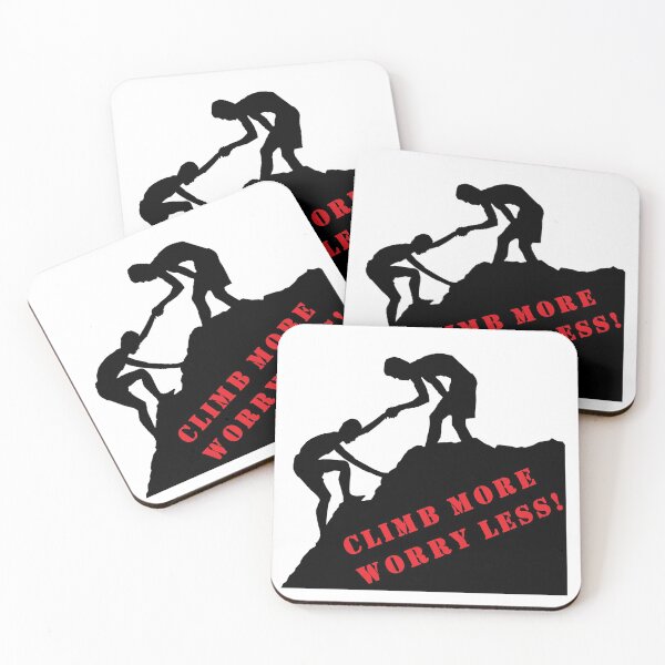 Item preview, Climb More, Worry Less. A Great Gift Idea designed and sold by UltimatePrintCo.
