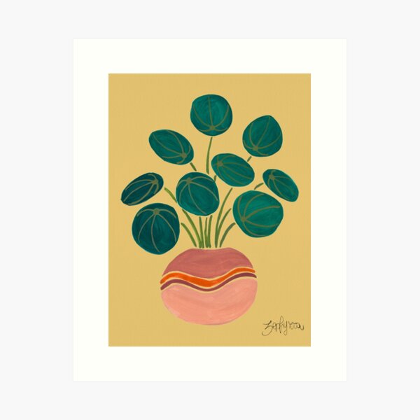 Pilea Plant Art Print