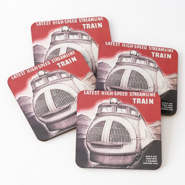 Item preview, Union Pacific Latest High Speed Streamline Train Advertisement Vintage Railway designed and sold by retroposters.