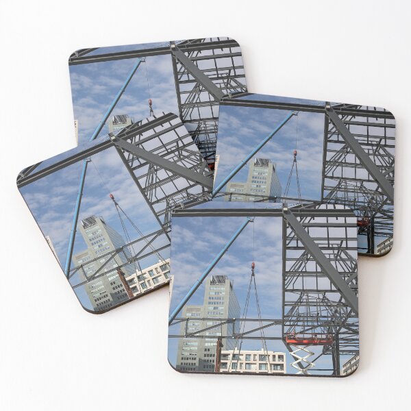 Item preview, Construction site with workers and crane Donau city Vienna Austria designed and sold by goceris.