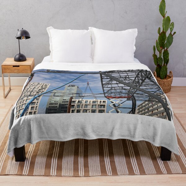 Item preview, Construction site with workers and crane Donau city Vienna Austria designed and sold by goceris.