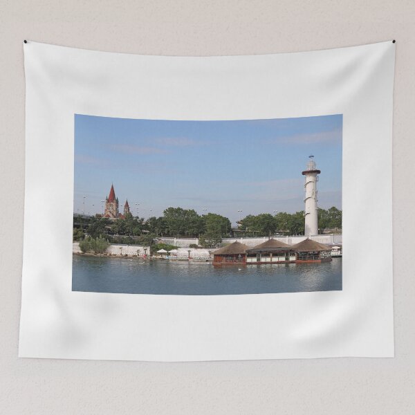 Item preview, Lighthouse at the Danube island Vienna Austria designed and sold by goceris.