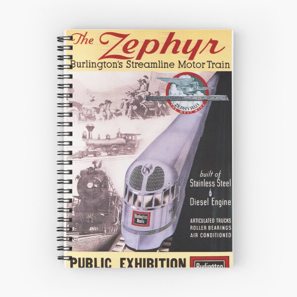 Item preview, The Zephyr Diesel Engine Motor Train Retro Advertisement Vintage Railway designed and sold by retroposters.