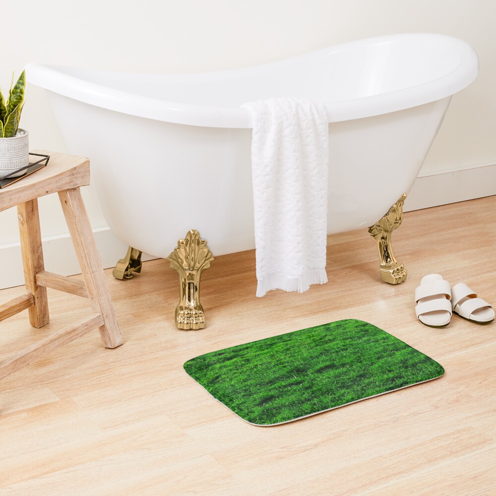 GREEN GREEN GRASS. LAWN. PITCH. Bath Mat