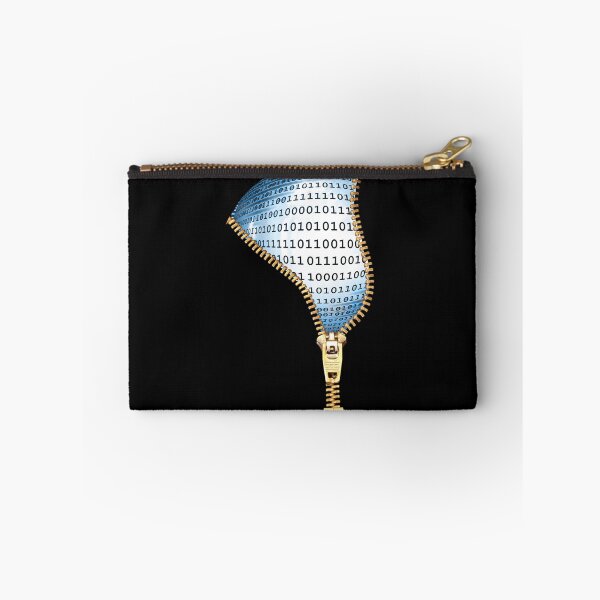 Artikelvorschau, Zipper Blue Binary Code Reveal entworfen und verkauft von Darcy777.