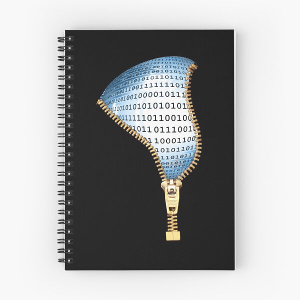 Item preview, Zipper Blue Binary Code Reveal designed and sold by Darcy777.