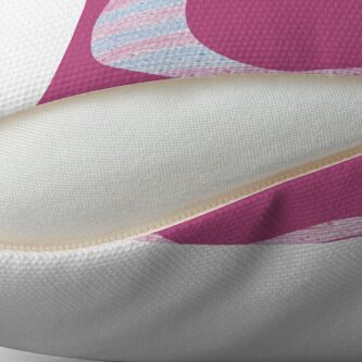 Alternate view of Letter G Blue And Pink Dots And Dashes Monogram Initial Throw Pillow