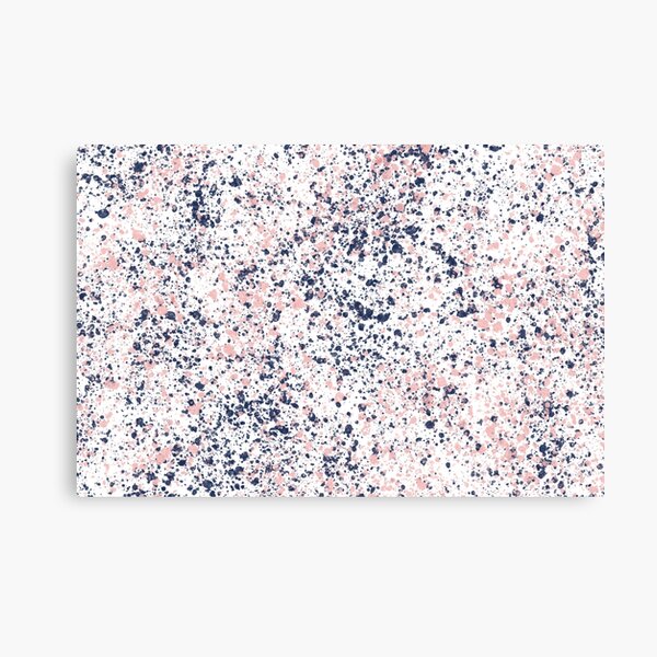 Item preview, Navy Blue and Blush Pink Ink Spatter on White designed and sold by kierkegaard.