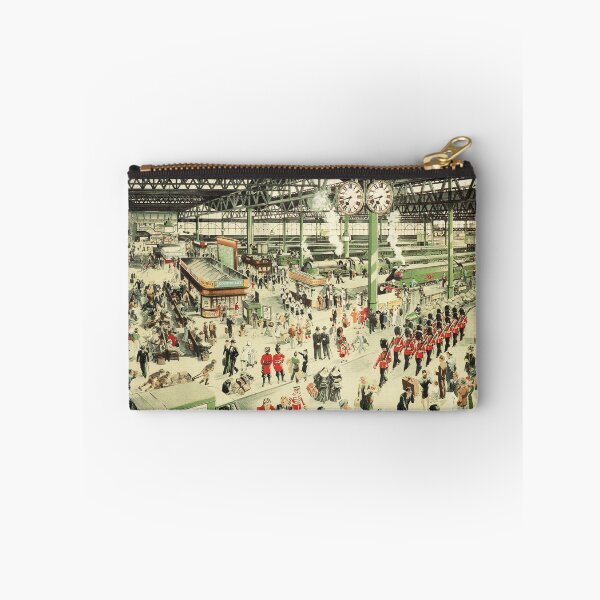 Item preview, ENGLAND Old Waterloo Train Station Advertisement Vintage Railway designed and sold by retroposters.