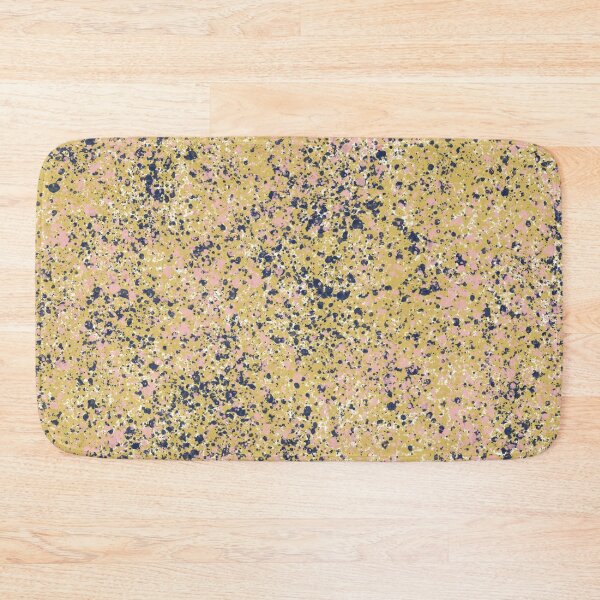 Item preview, Navy Blue, Mustard Yellow, Blush Pink, and White Ink Spatter designed and sold by kierkegaard.