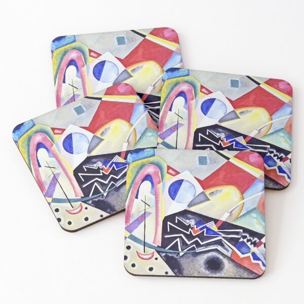 Item preview, Wassily Kandinsky - White Zig Zags designed and sold by vakashop.