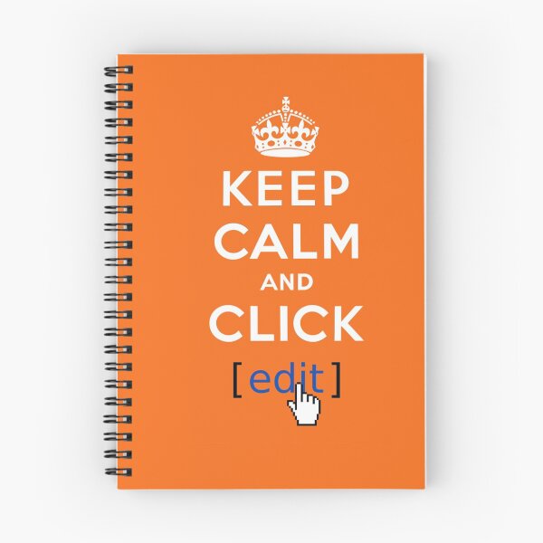 Item preview, Keep Calm and Click Edit designed and sold by Stef Jager.