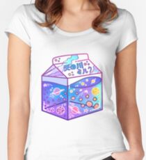 Milky Way Milk Carton Fitted Scoop T-Shirt