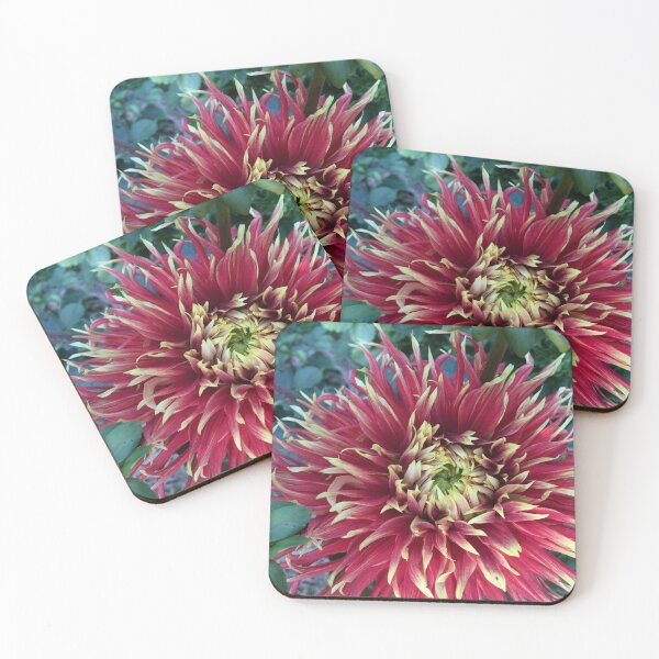 Item preview, Dinner plate red dahlia flower designed and sold by Lisa Mauro.