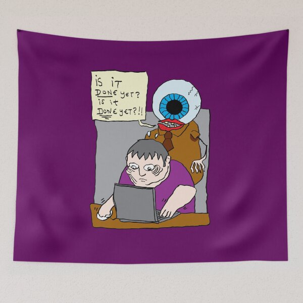 Item preview, WHY I QUIT MY JOB - IS IT DONE YET? IS IT DONE YET?!! SELF PORTRAIT designed and sold by Clifford Hayes.