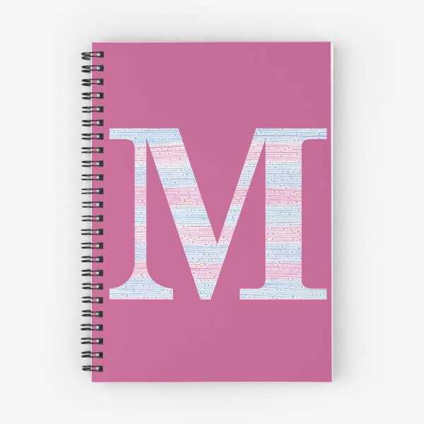 Item preview, Letter M Blue And Pink Dots And Dashes Monogram Initial designed and sold by theartofvikki.