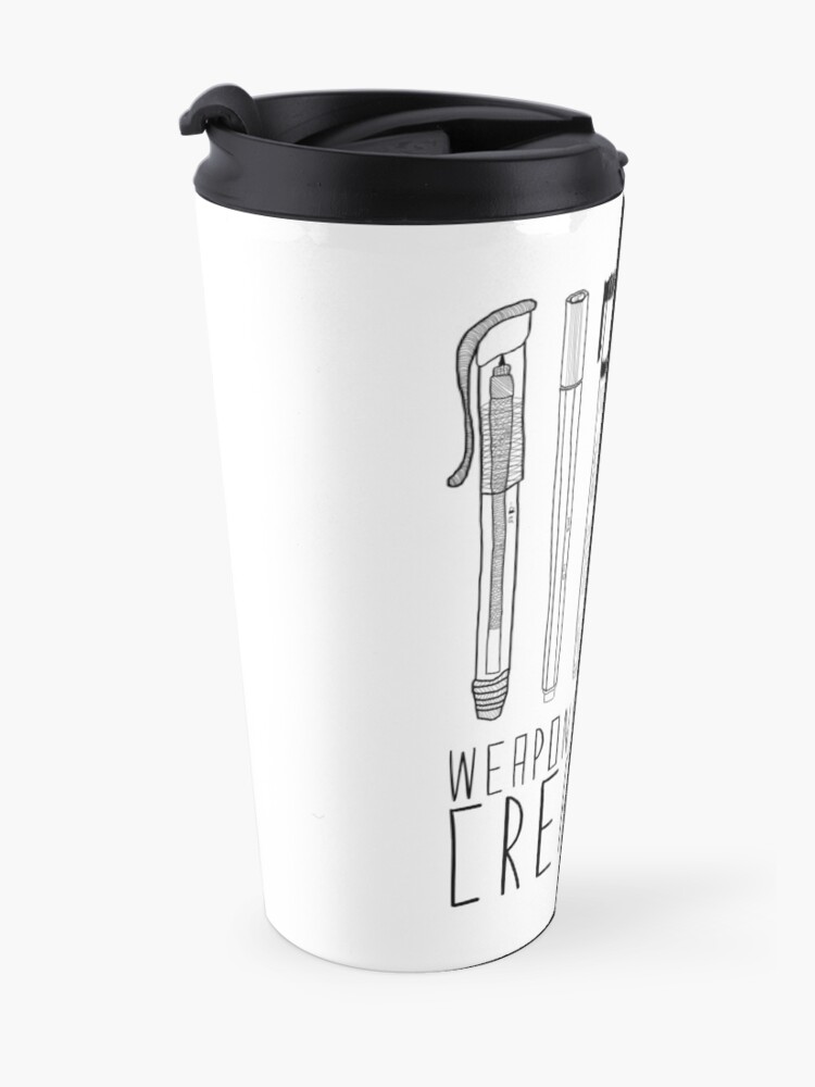 Alternate view of Weapons Of Mass Creation Travel Mug