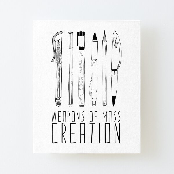 Weapons Of Mass Creation Canvas Mounted Print