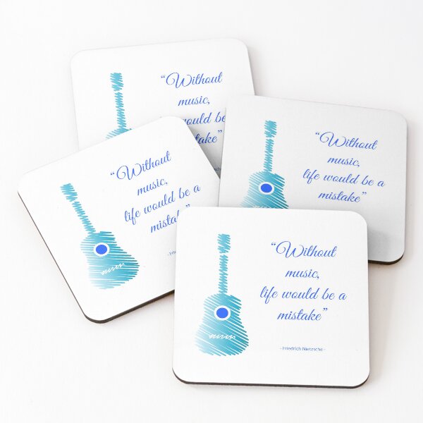 Item preview, Musical guitar quote. Without music, life would be a mistake. designed and sold by Shawlin Islam.