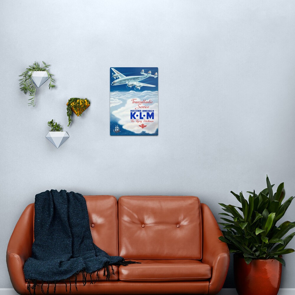 The Flying Dutchman - Vintage KLM Airline Poster Metal Print