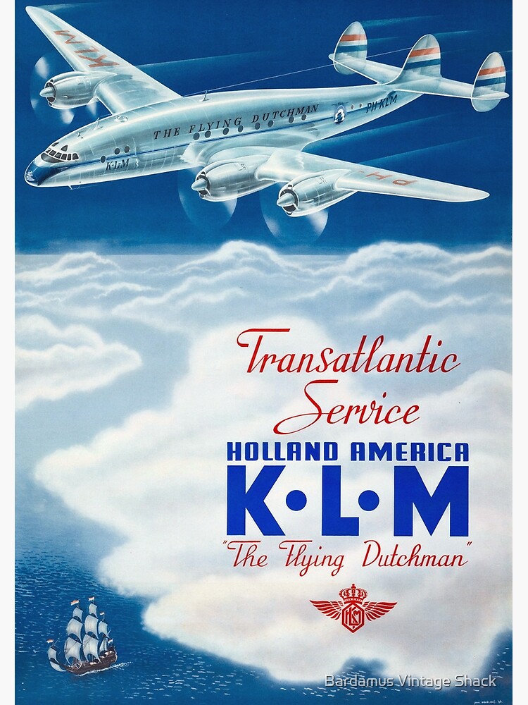 The Flying Dutchman - Vintage KLM Airline Poster by SamKovac