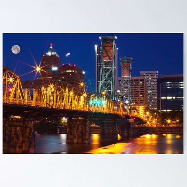 Item preview, June Moon over Portland Oregon designed and sold by Darren White.