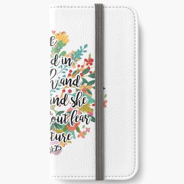Proverbs 31:25 iPhone Wallet