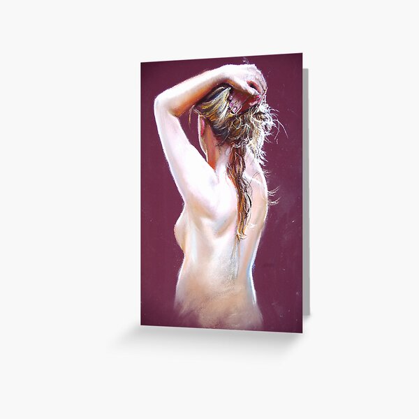 Nude Study (Pastel) Greeting Card