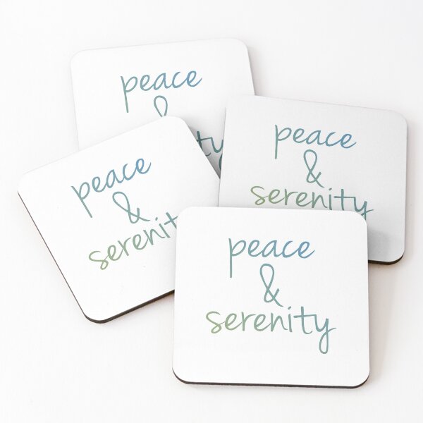 Item preview, Peace and serenity motivational typography designed and sold by Shawlin Islam.