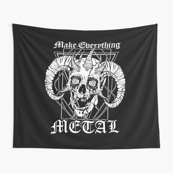 FACEBONES: Make Everything Metal Tapestry