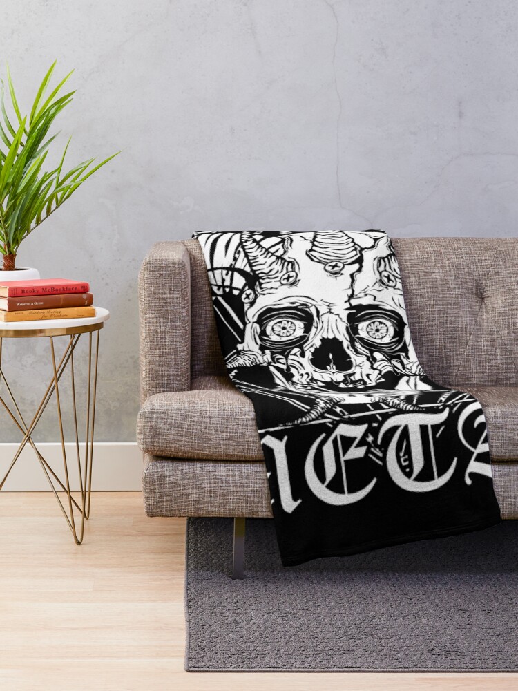 Alternate view of FACEBONES: Make Everything Metal Throw Blanket