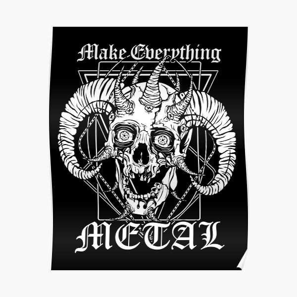 FACEBONES: Make Everything Metal Poster