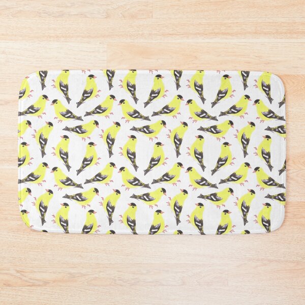 Item preview, American goldfinch or Spinus tristis bird seamless watercolor birds painting designed and sold by Shawlin Islam.