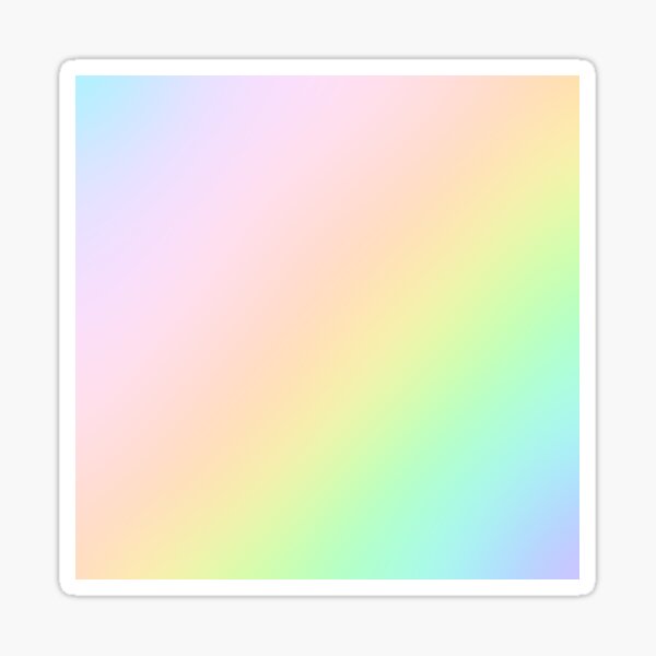 Prismatic Rainbow Ombre Gradient Design Sticker By Kelseylovelle