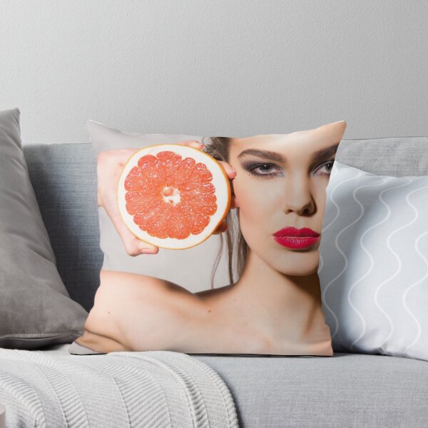 Item preview, beautiful young girl with an orange in his hand designed and sold by Tverdokhlib.