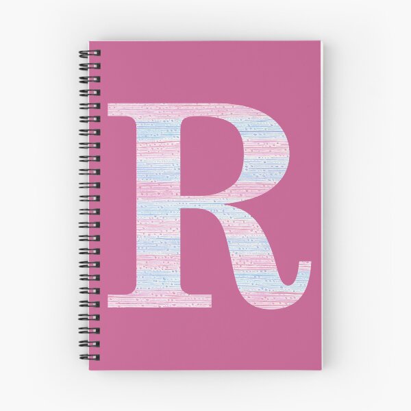 Item preview, Letter R Blue And Pink Dots And Dashes Monogram Initial designed and sold by theartofvikki.