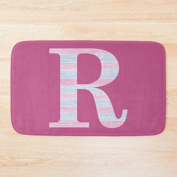 Item preview, Letter R Blue And Pink Dots And Dashes Monogram Initial designed and sold by theartofvikki.
