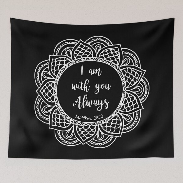 Item preview, Matthew 28:20 white mandala designed and sold by ReVivingHoPe.
