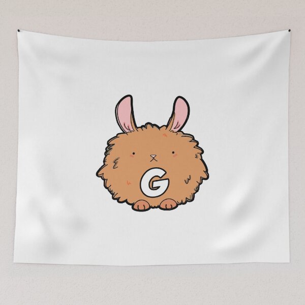 Item preview, Alphabet Letter G Bad Hare Day  designed and sold by kidsmonogram.