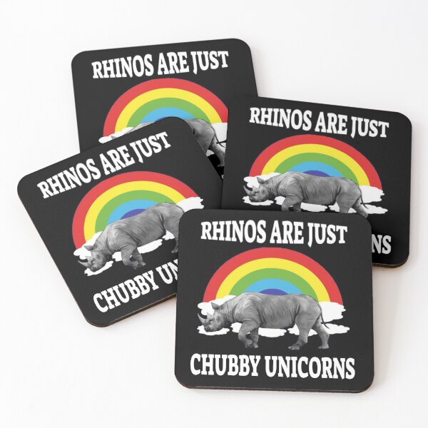 Item preview, Rhinos Are Just Chubby Unicorns T-Shirt Cute Rhinoceros Tee designed and sold by Merchall  store.