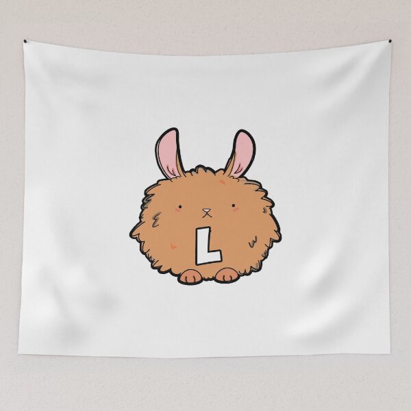 Aperçu de l'œuvre Alphabet Lettre L Bad Hare Day créée et vendue par kidsmonogram.