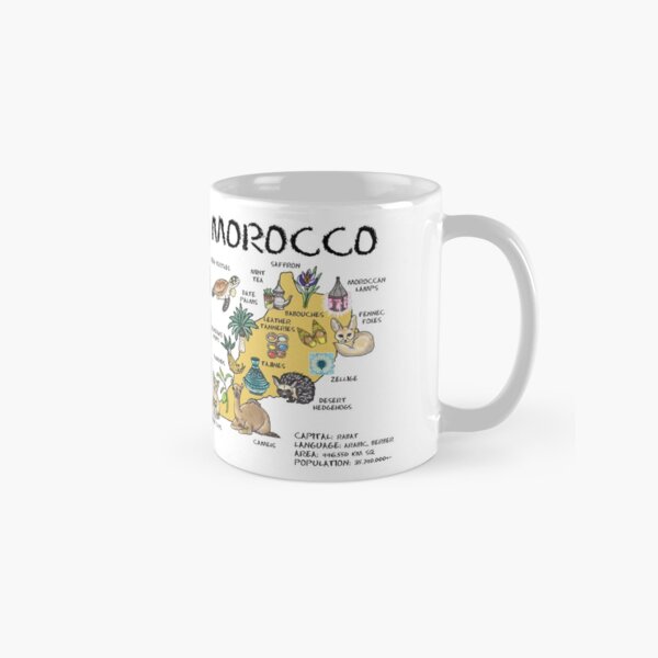 Item preview, Morocco - illustrated map designed and sold by BeeHappyShop.